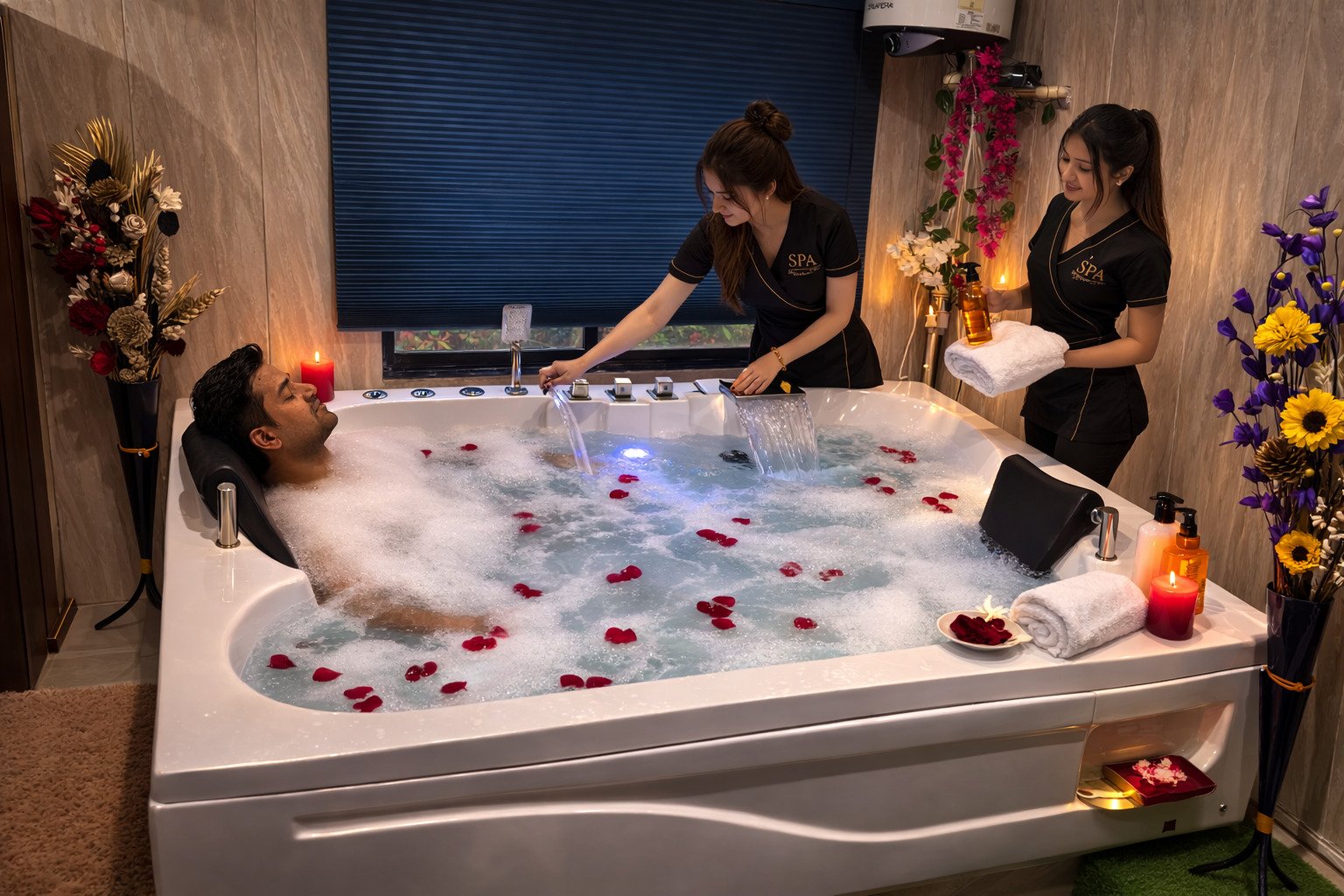Private massage room in Banjara Hills